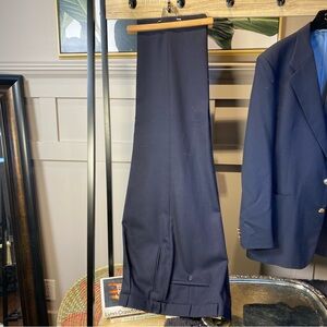 OSCAR DE LA RENTA Men's Pants Size 38 100% Wool Pleated Dress Slacks 30L Canada